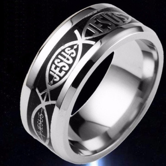 MENS JESUS RINGS - Picture 4 of 5